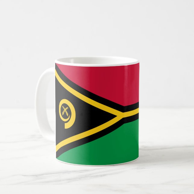 Taza De Café Bandera de Vanuatu (Anverso izquierdo)