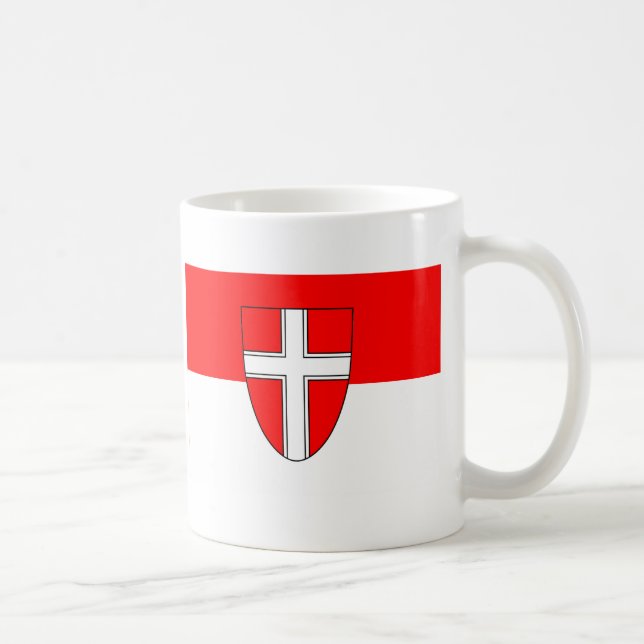 Taza De Café Bandera de Viena, Austria (Derecha)