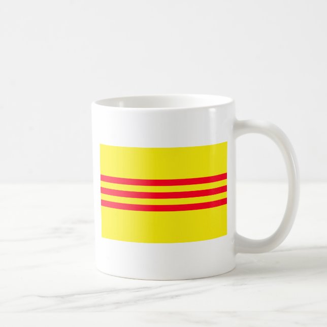 Taza De Café Bandera de Vietnam del sur (Derecha)