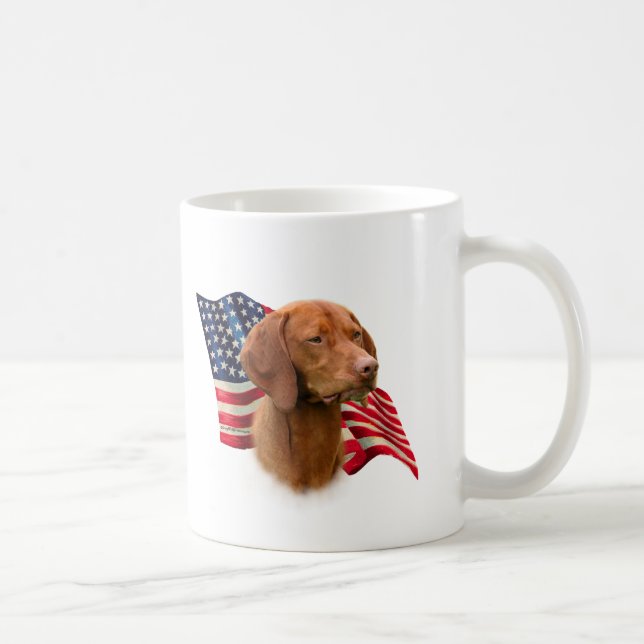 Taza De Café Bandera de Vizsla (Derecha)
