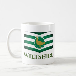 Taza De Café Bandera de Wiltshire - INGLATERRA