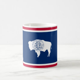 Taza De Café Bandera de Wyoming
