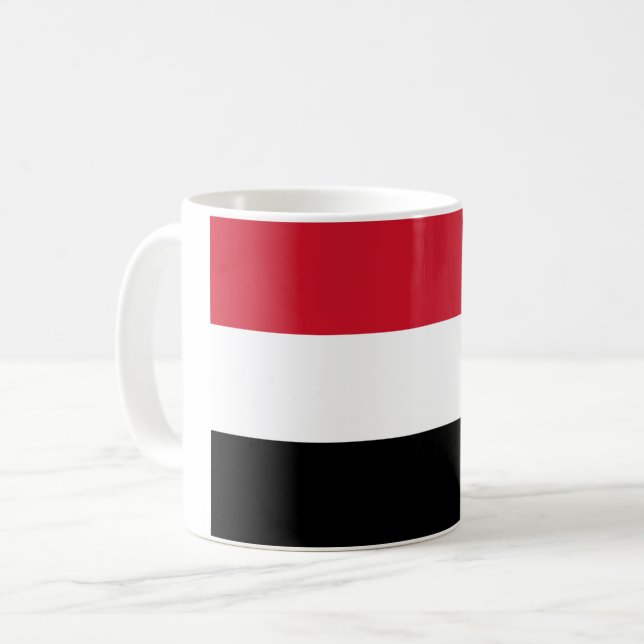 Taza De Café Bandera de Yemen (Anverso izquierdo)
