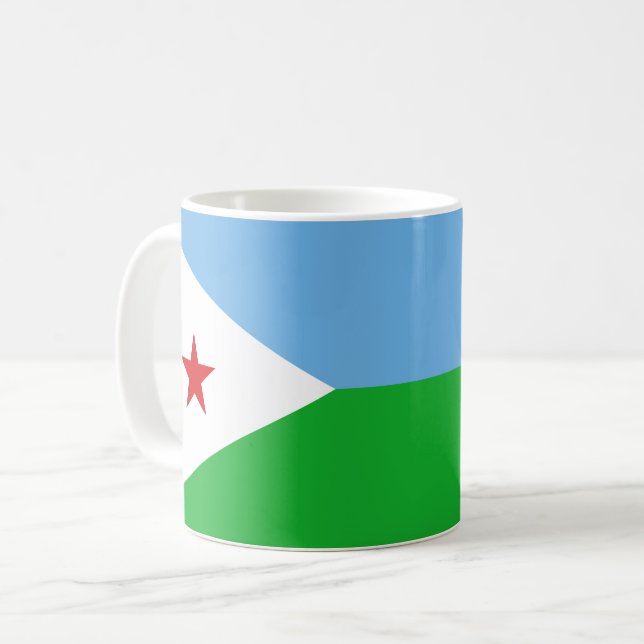 Taza De Café Bandera de Yibuti (Anverso izquierdo)
