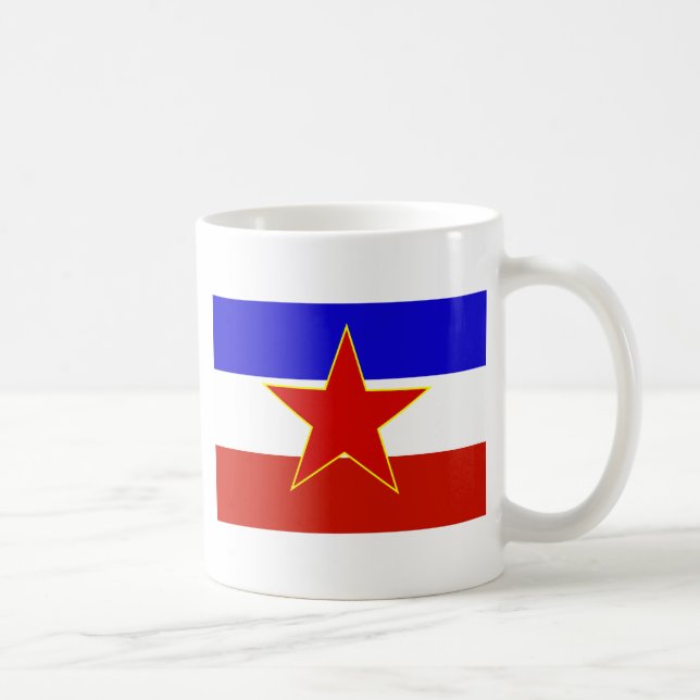 Taza De Café Bandera de Yugoslavia (Derecha)