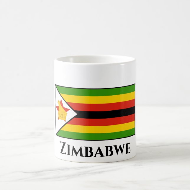 Taza De Café Bandera de Zimbabue (Centro)