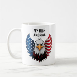 Taza De Café Bandera del águila estadounidense