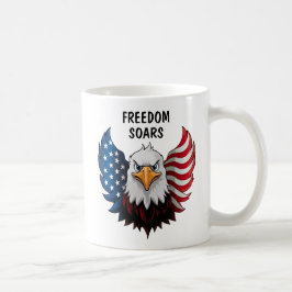 Taza De Café Bandera del águila estadounidense de Estados Unido
