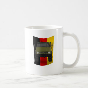 Taza De Café Bandera del alemán de Unimog
