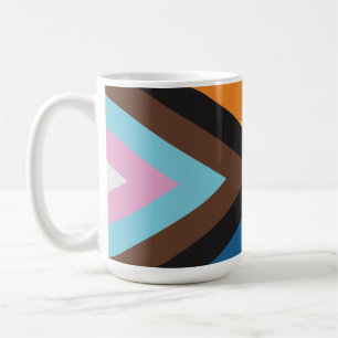 Taza De Café Bandera del arco iris del lgbt gay del orgullo