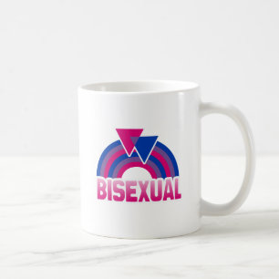 TAZA DE CAFÉ BANDERA DEL ARCOÍRIS BISEXUAL