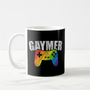 Taza De Café Bandera del arcoiris gay jugando a la homosexualid