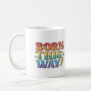 TAZA DE CAFÉ BANDERA DEL ARCOÍRIS NACI DE ESTA MANERA ESTÉTICA