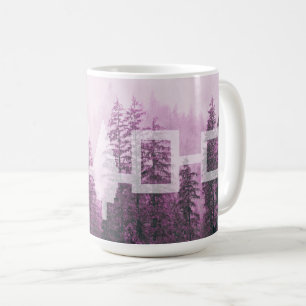 Taza De Café Bandera del bosque de Haudenosaunee Misty