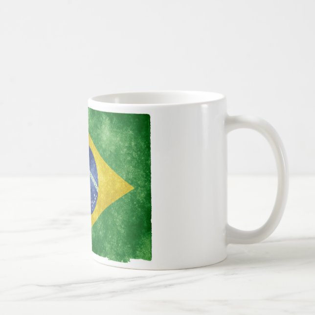Taza De Café Bandera del Brasil (Derecha)