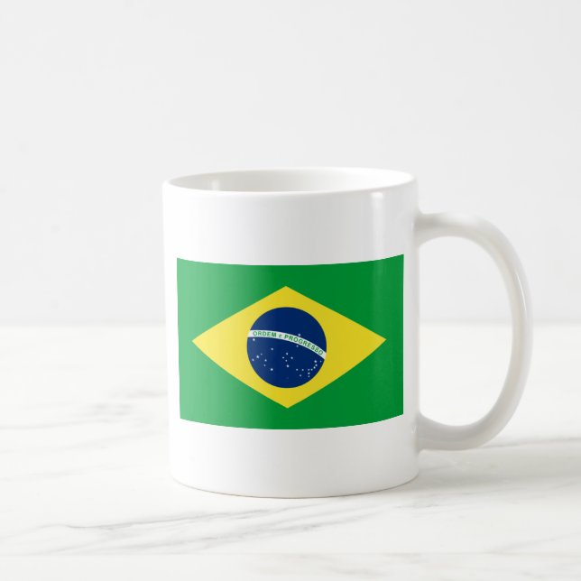 Taza De Café bandera del Brasil (Derecha)