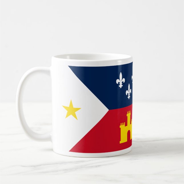 Taza De Café Bandera del café de Acadiana (Izquierda)