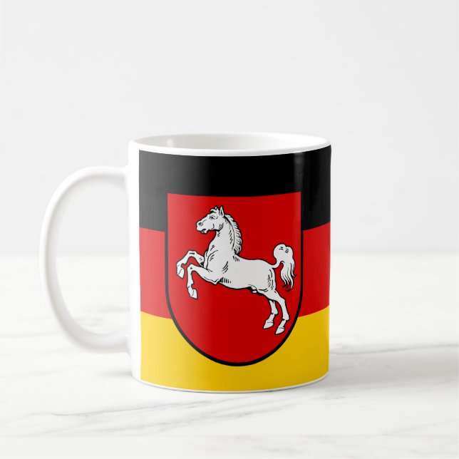 Taza De Café Bandera del café de la Baja Sajonia (Izquierda)
