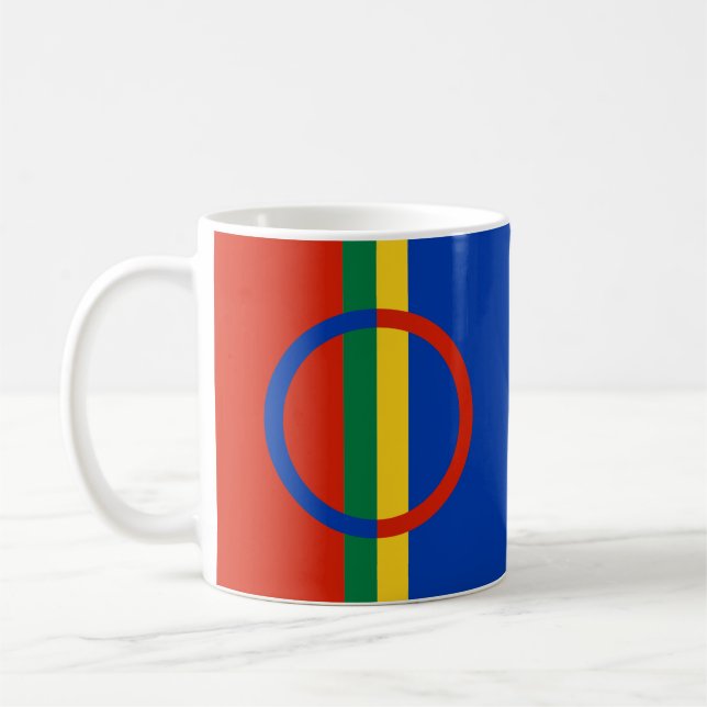 Taza De Café Bandera del café Sápmi Mug (Izquierda)