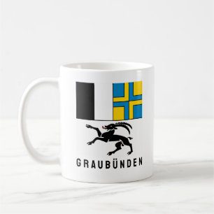 Taza De Café Bandera del Cantón Graubünden, Suiza