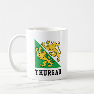 Taza De Café Bandera del Cantón Thurgau, Suiza