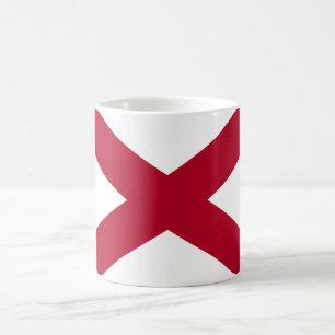 Taza De Café Bandera del estado de Alabama