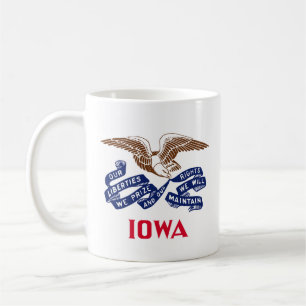 Taza De Café Bandera del estado de Iowa