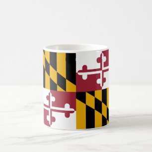 Taza De Café Bandera del Estado de Maryland