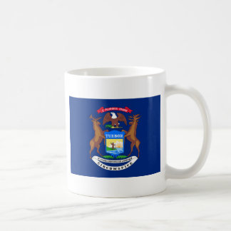 Taza De Café Bandera del estado de Michigan
