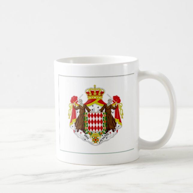Taza De Café Bandera del estado de Mónaco (Derecha)