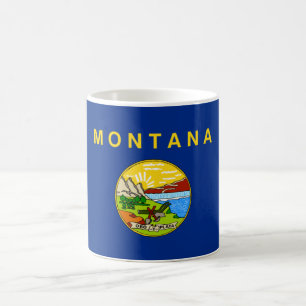 Taza De Café Bandera del Estado de Montana