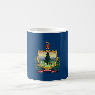 Taza De Café Bandera del Estado de Vermont
