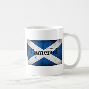 Taza De Café bandera del grunge de Cameron