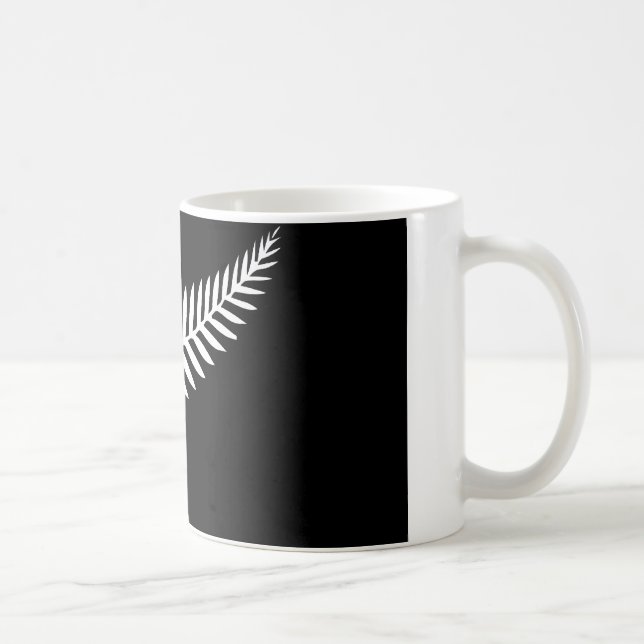 Taza De Café Bandera del helecho de plata (Nueva Zelanda) (Derecha)
