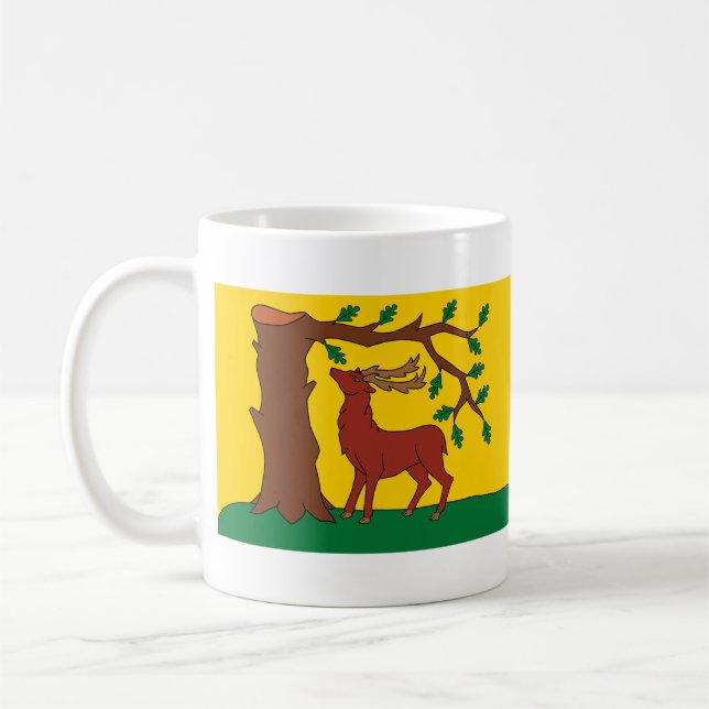 Taza De Café Bandera del histórico condado de Berkshire Coffee  (Izquierda)
