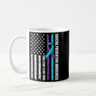 Taza De Café Bandera del Mes de Concientización sobre la Preven