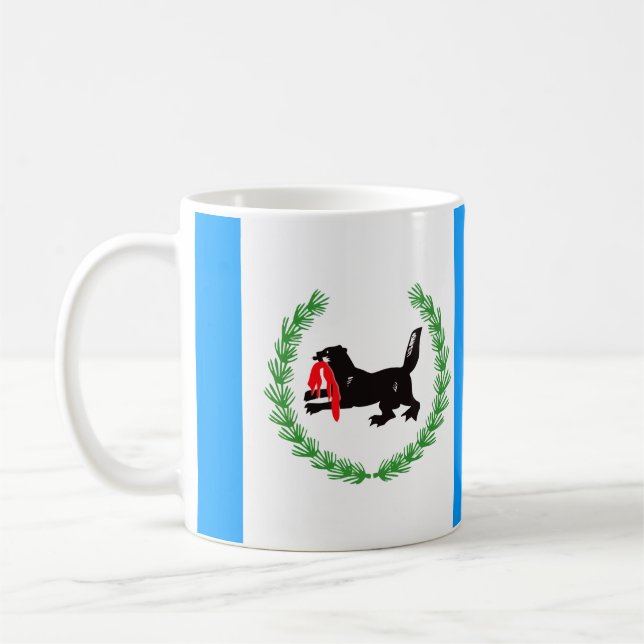 Taza De Café Bandera del óblast de Irkutsk (Izquierda)