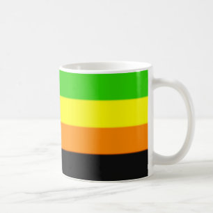 Taza De Café Bandera del Orgullo Aromántico de las Malvinas