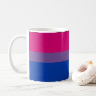 Taza De Café Bandera del Orgullo Bisexual de SlipperyJoe lavand