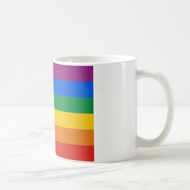 Taza De Café Bandera del orgullo gay (Derecha)