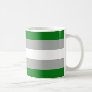 Taza De Café Bandera del Orgullo Grisromántico