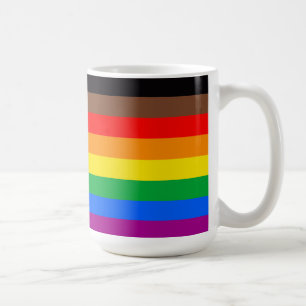Taza De Café Bandera del Orgullo LGBT de 8 bandas