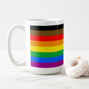 Taza De Café Bandera del Orgullo LGBTQ (8 bandas)