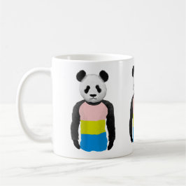 Taza De Café Bandera del orgullo pansexual Panda Bear