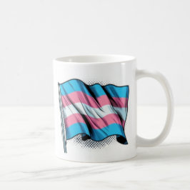Taza De Café Bandera del Orgullo Trans