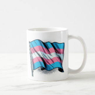 Taza De Café Bandera del Orgullo Trans