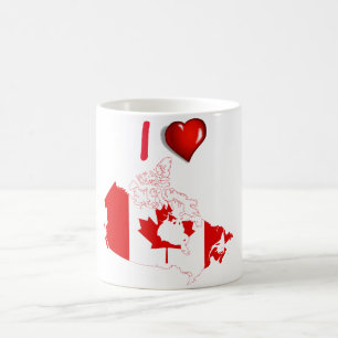 Taza De Café Bandera del país canadiense