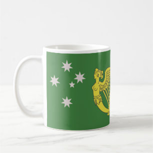 Taza De Café Bandera del patrimonio irlandés australiano