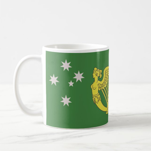 Taza De Café Bandera del patrimonio irlandés australiano (Izquierda)