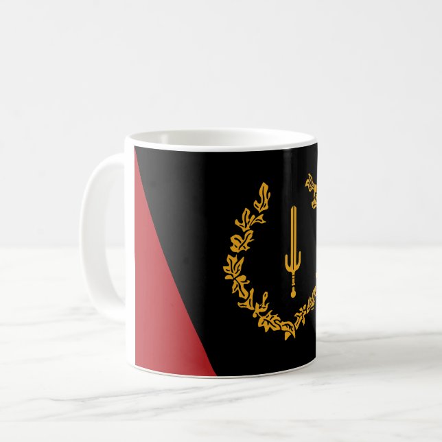 Taza De Café Bandera del Patrimonio Norteamericano (Anverso izquierdo)